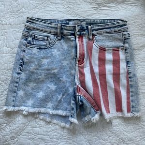 Judy Blue Stars and Stripes denim shorts
